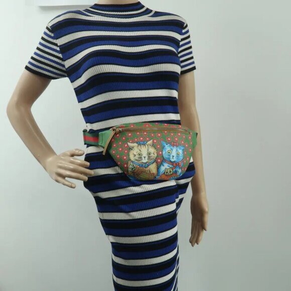 GUCCI Green Canvas Belt Bag 674-061925 - Picture 11 of 11